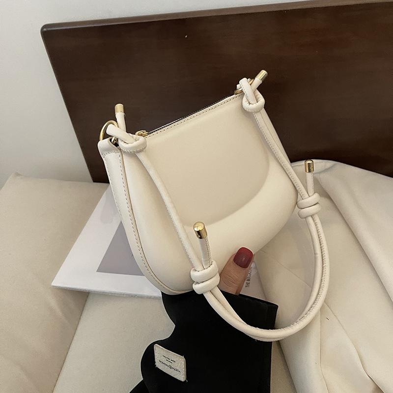 Monochromatic Vintage Bags for Women Versatile Shoulder Bags for Ladies Daily Commuting Minimalism Armpit Bags Elegant and Casual New