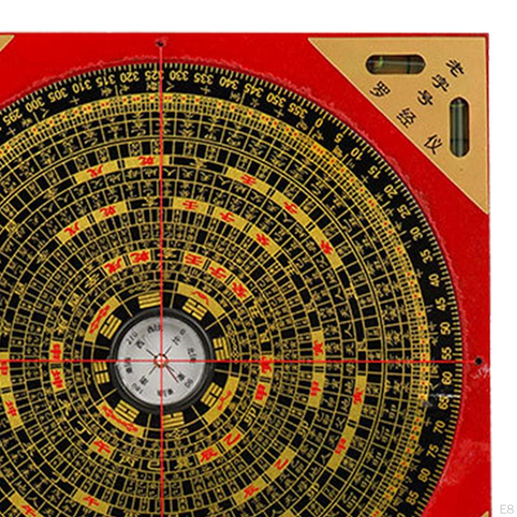 Feng Shui Compass Ancient Chinese Wooden Home Planning Professional Ornament Figurines for