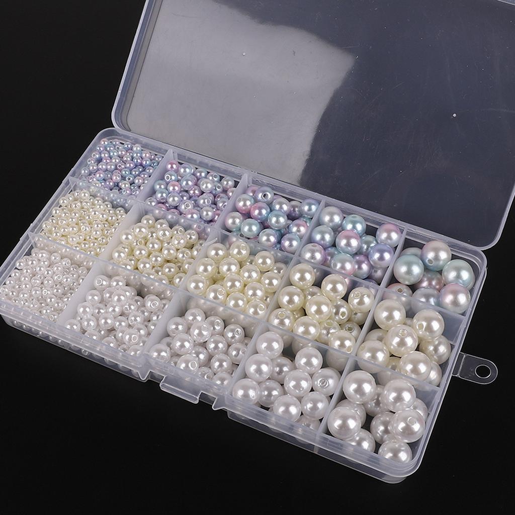 ABS Imitation Pearl Diy Handmade Earring Material Bag Homemade Bracelet Beaded Hairpin Accessories Loose Bead Box