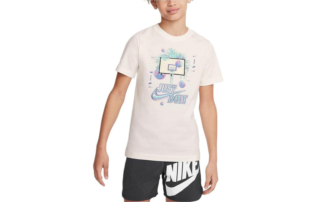 Nike T Shirt Sportswear White Kids' FV5348-133