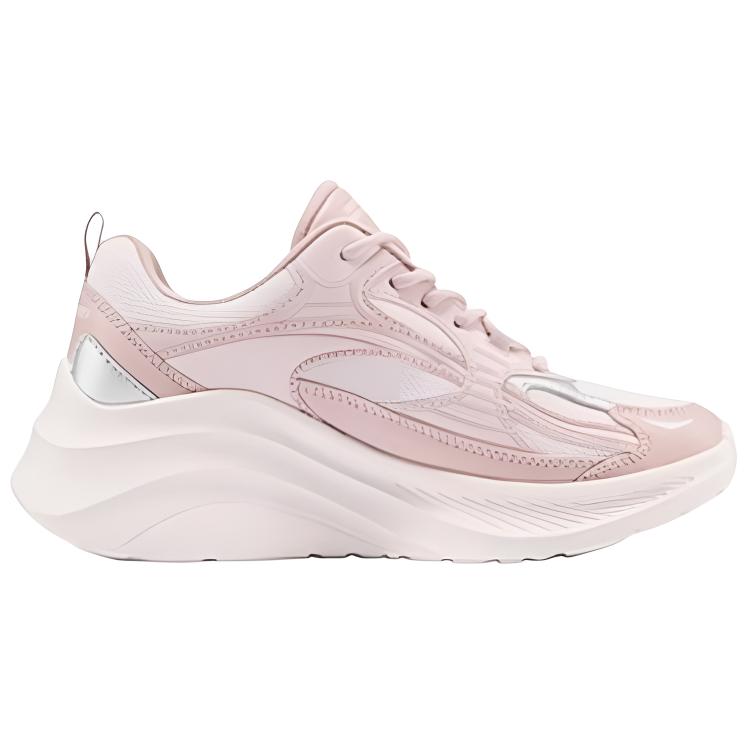 Skechers Повседневная удобная модная дышащая обувь для увеличения роста женская кроссовка Розовый 117523-PNK