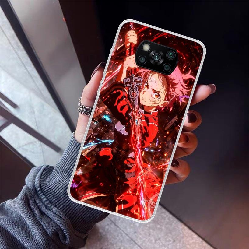Anime Sword Art Online SAO Phone Case For Xiaomi Poco X5 X6 X7 Pro F7 Ultra M7 Redmi 15C 15 13C 13 12C 12 10 10C 10A 9 9C 9T 9A