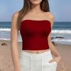 Crop Tops For Women Sexy Cami Tank Summer Tube Sleeveless Solid Camisole Shirt Vest