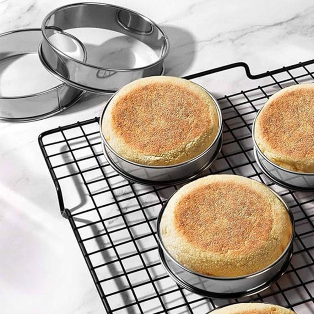 Cooking Rings Baking Circle Stainless Steel Brioche Molds New Circle Egg Ring  Biscuit Pastry