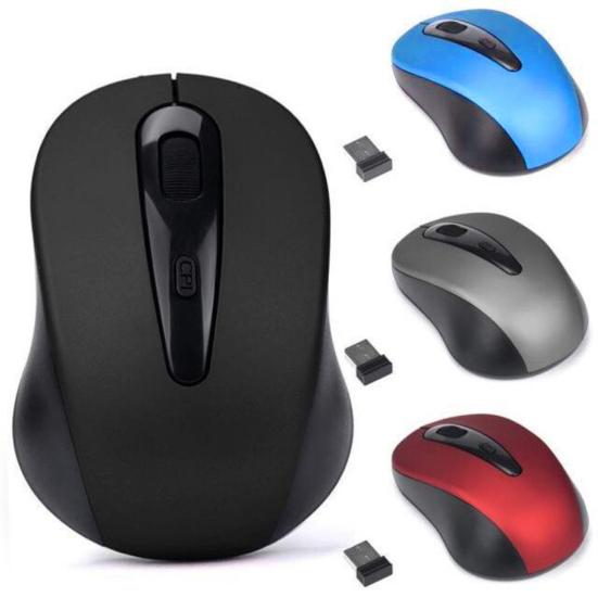 Home Office 3 2.4GHz Wireless Mouse Keys 1600DPI USB Receiver for PC Laptop