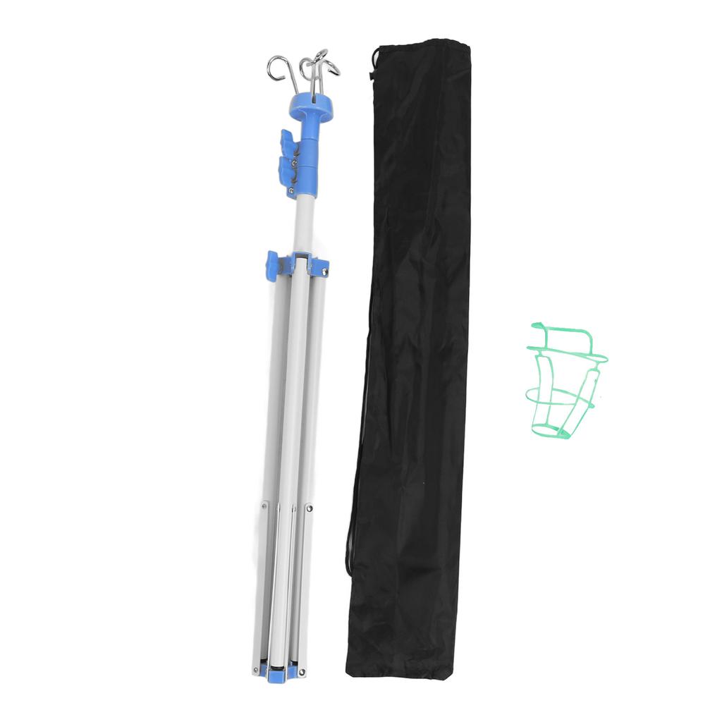 Штатив-тренога для внутривенных вливаний с 4 крючками, многофункциональная металлическая складная стойка для внутривенных вливаний, напольный мешок для капельницы