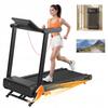 Складная электрическая беговая дорожка для дома с LED-дисплеем и приложением, для 150 кг, 1-16 км/ч, с наклоном 1-18%