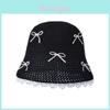 Summer Fisherman Hat With Butterfly Knot Water Bucket Cap For Women Sun Protection