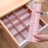 4Pcs DIY Combination Space-Saving Partition Board Closet Separator Drawer Divider Drawer Organizer