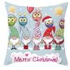 С Новым годом, рождественские украшения, карликовый принт, чехол для подушки для дома, гостиной, украшение для дивана, наволочка