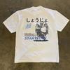 Vintage Streetwear Retro Anime Y2K Letter Graphic Men's and Women T shirt Tee Oversize Trend Retro Harajuku O-Neck Clothing