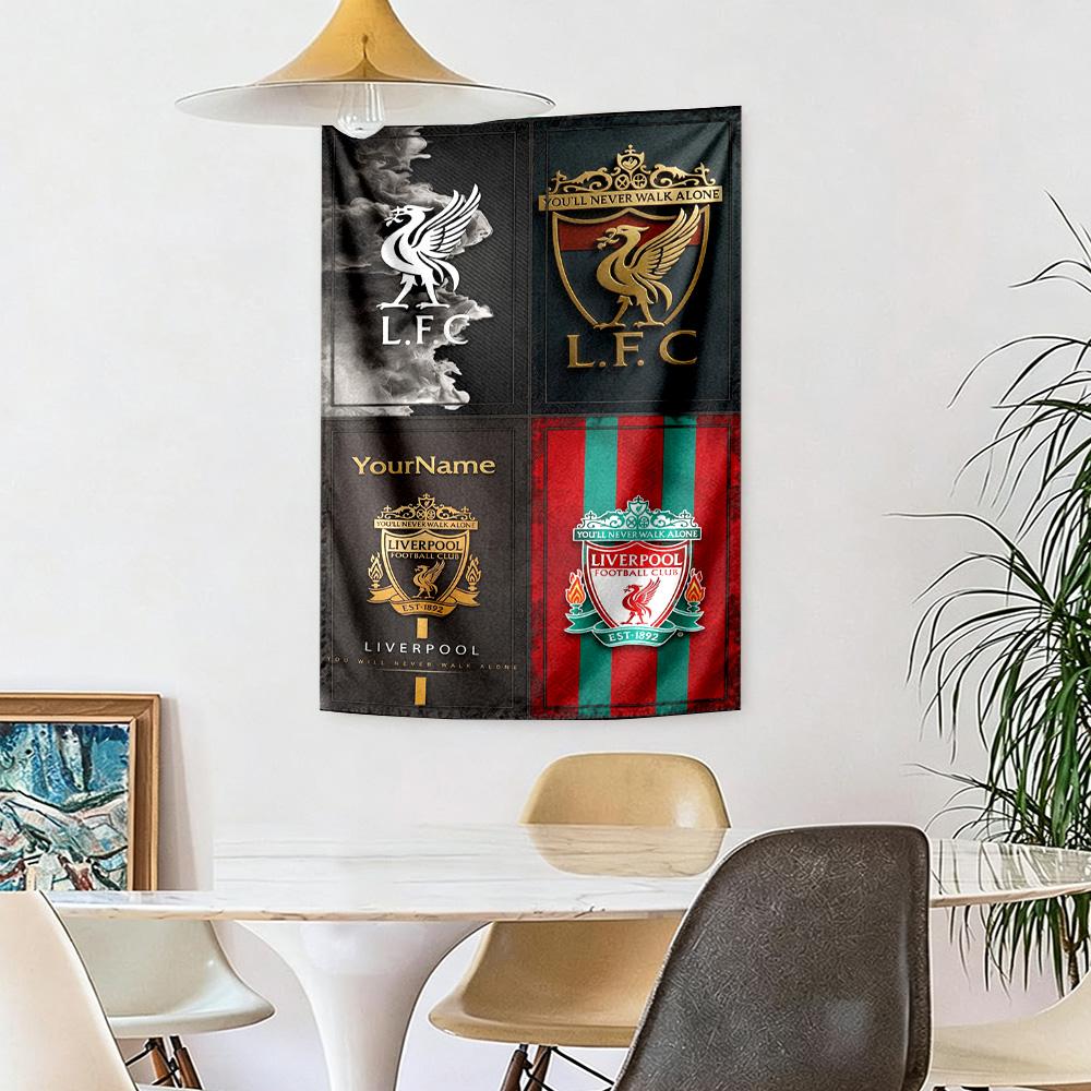 Liverpool Custom Your Name Wall Decor Tapestry Art For Pet Memorial Birthdaywedding Party Backdrop Family Gift