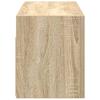 Bathroom Wall Cabinet Sonoma Oak Finish 60 x 25 x 30 cm Particleboard
