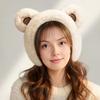 Winter Earmuffs Bear Ear Decor Thickened Plush Ear Warmers Enlarged Snow Day Earmuffs Thermal Insulation Earmuffs