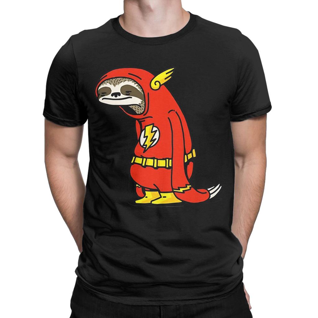 Sloth Flash Novelty 100 Cotton Tshirt Sloth Flash Tops Tees For Unisex