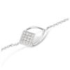 [L7204] - Silver Bracelet 'Sissi' Silver White (rhodium-plated) - 12x9 Mm