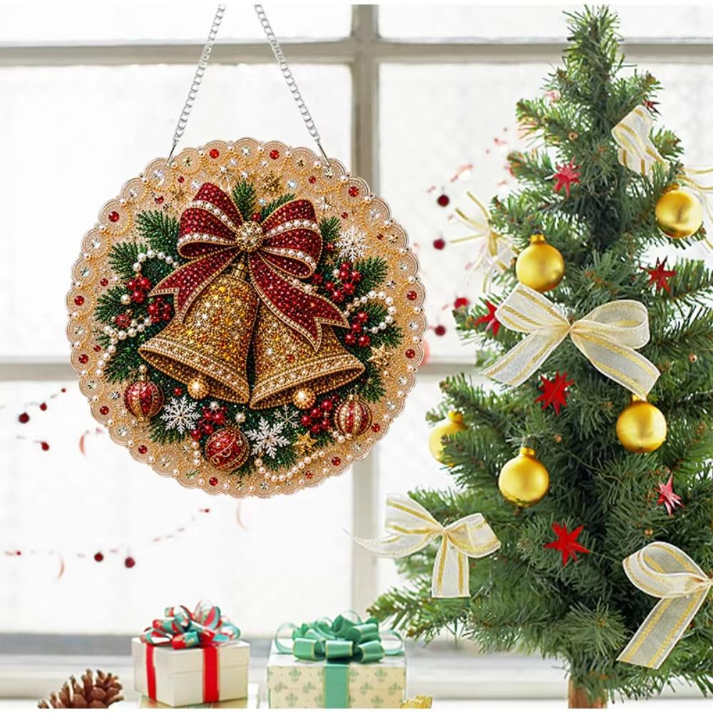 Metal Chain DIY Craft Kit Double-Sided Print Hanging Pendant Christmas