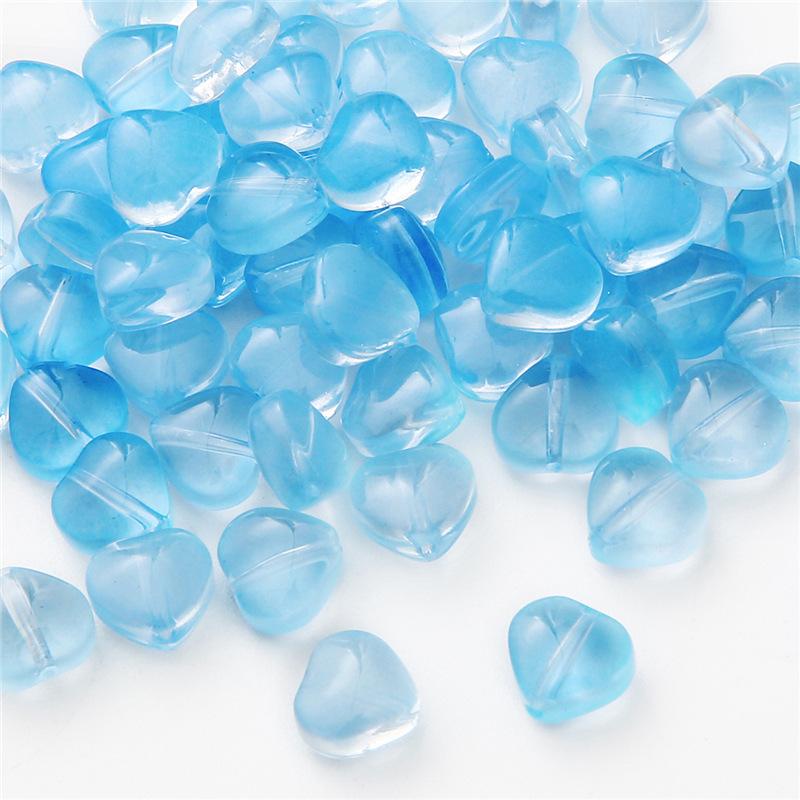 Главная Товары для вечеринок Браслеты Шпилька DIY Стеклянные бусины ручной работы Чешские популярные бусины цвета AB в форме сердца Серьги-разделители Горячая распродажа для изготовления ювелирных изделий