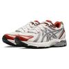 Asics Gel-Flux 4 Модные спортивные тканевые кроссовки из синтетической кожи с амортизацией, низкие, для тренировок и бега, женские, белые, серые, 1012B464-101