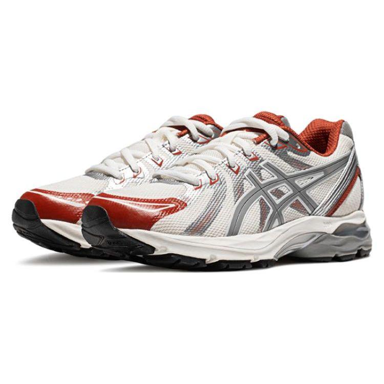Asics Gel-Flux 4 Модные спортивные тканевые кроссовки из синтетической кожи с амортизацией, низкие, для тренировок и бега, женские, белые, серые, 1012B464-101