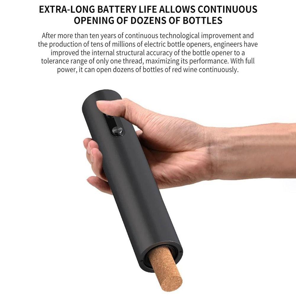 Многоразовый автоматический открыватель для вина на батарейках, электрический штопор для дома