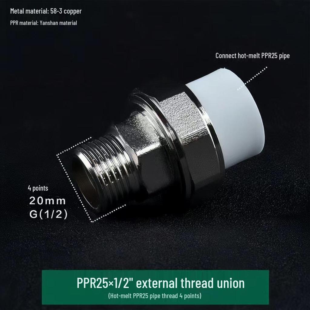 PPR Медно-чугунная муфта, внутренняя и наружная резьба, 20-110 мм, двухсторонняя PPR чугунная муфта