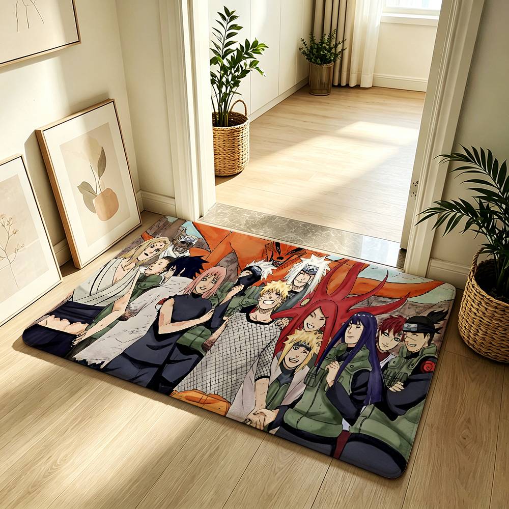 Anme Cool-N-naruto-S Carpet Bathroom Anti-slip Mat Door Mat Home Decoration Mat Entrance Door Mat Scratch-resistant Door Mat