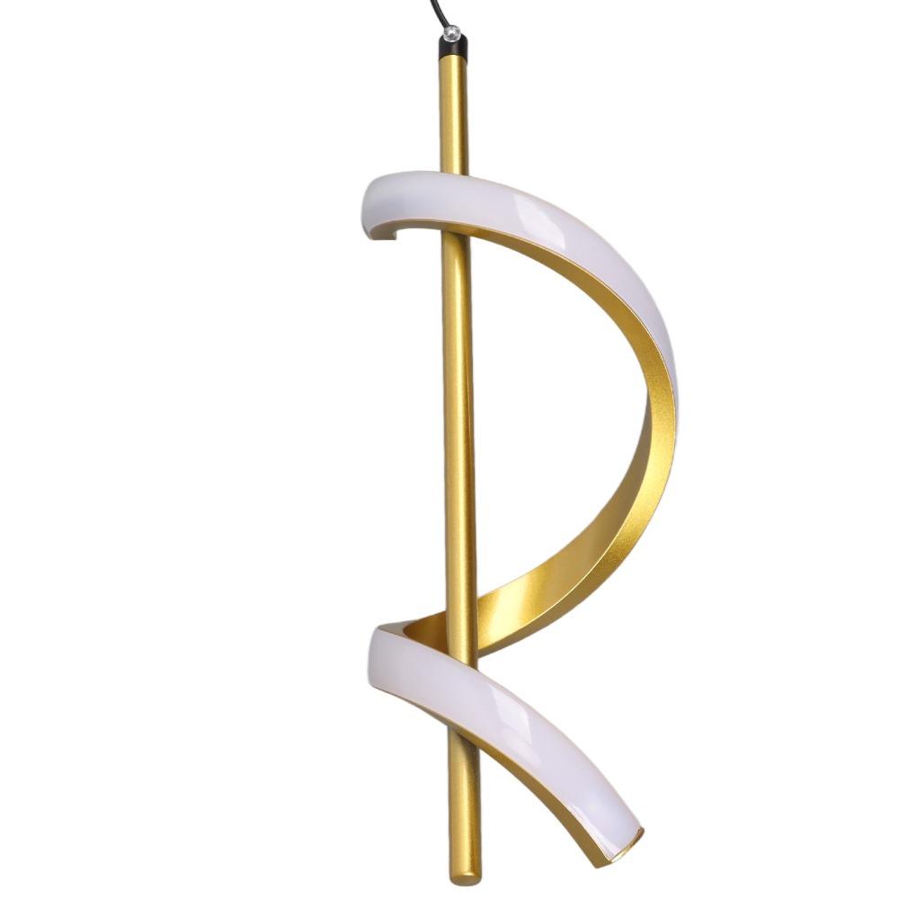 12W LED Pendant Light Gold LED Hanging Lamp Modern Pendant Lighting Fixture  Bedroom