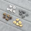 40pcs 8mm Doll Heart Shape Buttons DIY Metal Ultra-small Buckles Mini Doll Coat Buckle For 1/6 Doll Clothing Buckles Accessories
