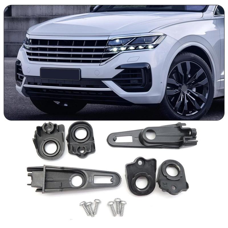 Для Volkswagen Touareg 2015 2016 2017 2018 Автомобильный Передний Бампер Кронштейн Фары Ремонтный Комплект Фары 7P0998225A 7P0998226A