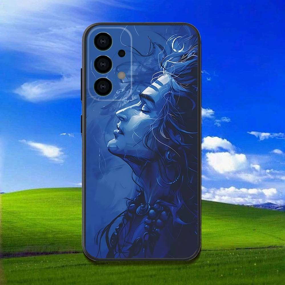 Чехол для телефона Samsung Galaxy A13, A21s, A22, A31, A32, A52, A53, A71, A80, Лорд Шива Махадев, Мягкий черный корпус