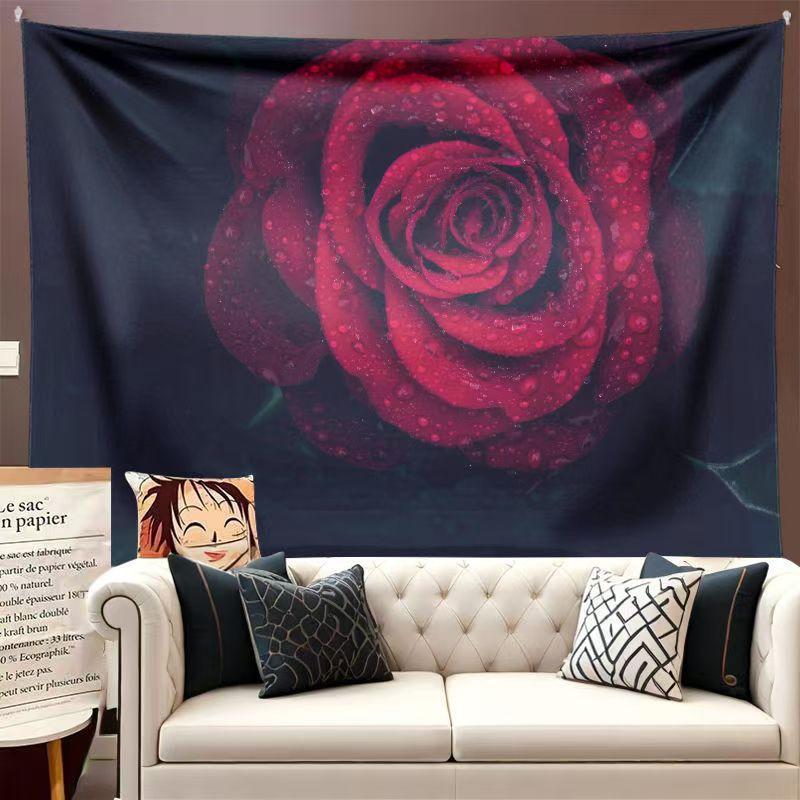 Фоновая ткань Ins Подвесная ткань Ремонт комнаты Ткань Спальня Украшение общежития Ткань Подвесное одеяло Настенное одеяло.