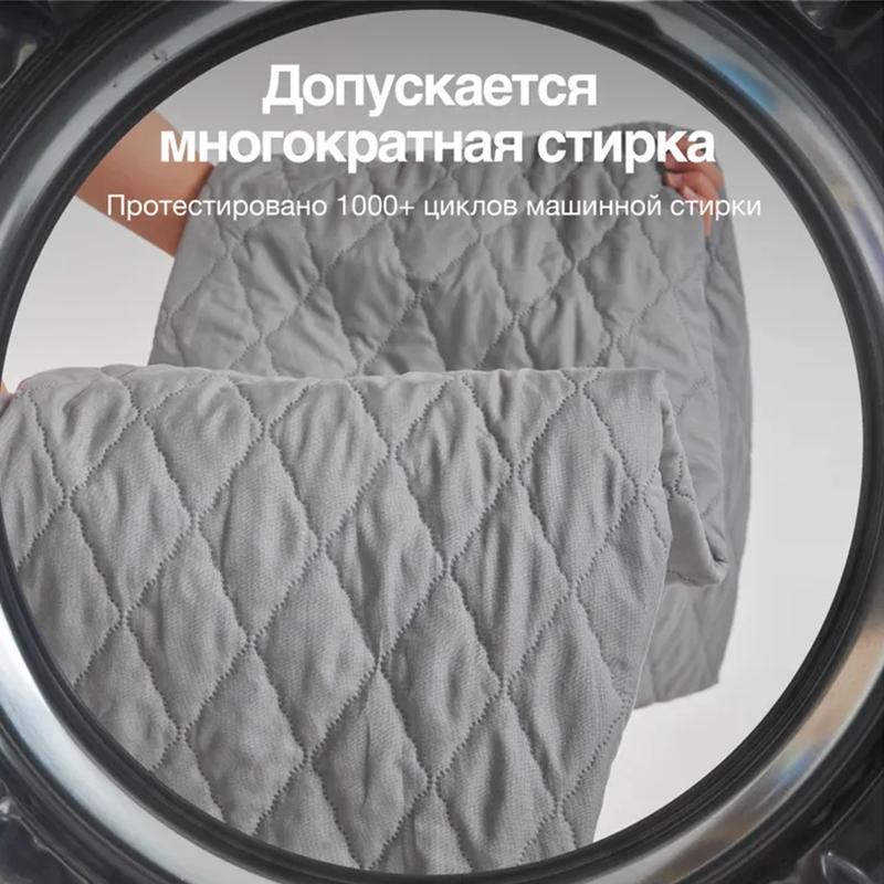 Защитный наматрасник, Водонепроницаемый стеганый наматрасник, Хлопковый стеганый водонепроницаемый толстый простынь, Белый и черный топпер для матраса