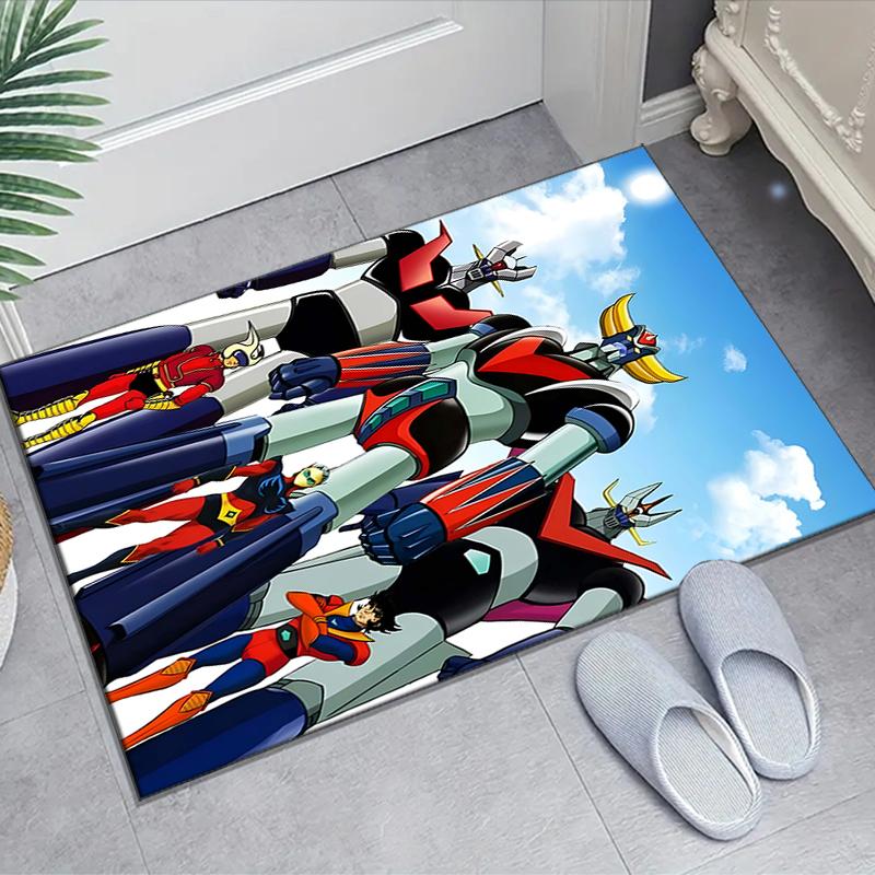 1pc UFO Robot Grendizer5 Design Area Rug - Non-Slip, Soft & Cozy Floor Mat for Living Room, Bedroom, Office - Indoor/Outdoor Decorative Carpet