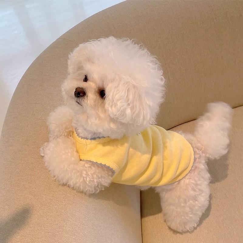 Pet Clothes Dog Clothing Summer Small Dog Vest Bichon Teddy Pomeranian Poodle Cat Spring And Summer Sweet Style