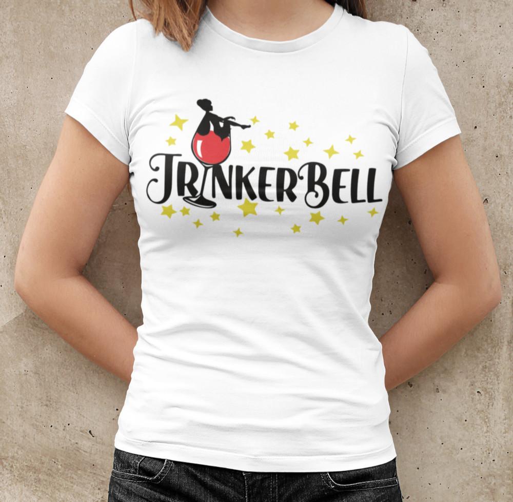 Heiraten Party Karneval JGA Junggesellinnenabschied Trinkerbell Damen T-Shirt
