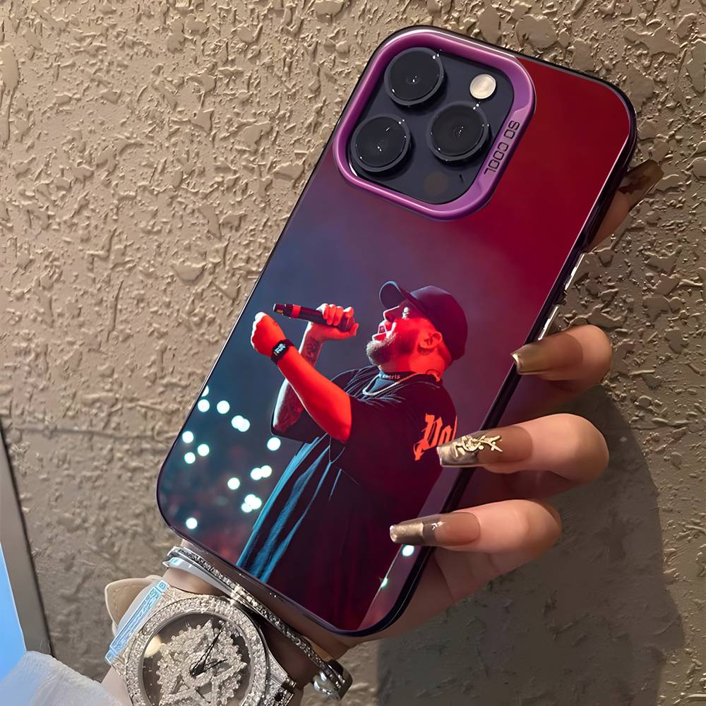 Rapper Maka Aura 2025 Tour Phone Case For iPhone 17,16,15,14,13,12,11,Pro,XS,Max,Plus,Mini,SE4,E Purple Matte Shockproof Cover