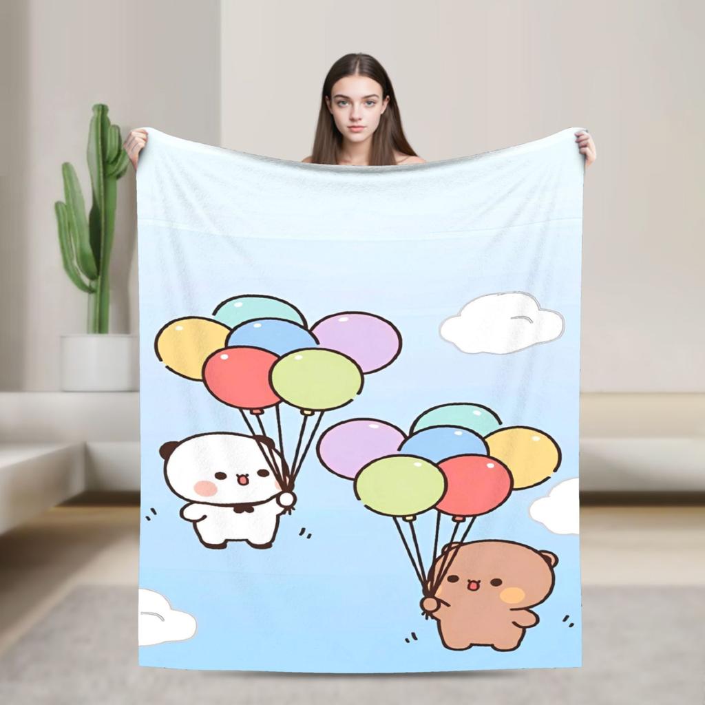 Bubu Dudu Blankets Super Soft Graphic Plush Throw Blanket For Kids Adult Home Decor Flannel Bedspread Bed Cover