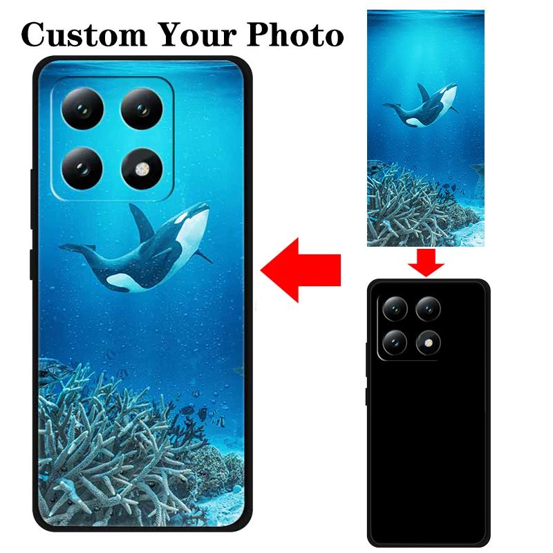 DIY Soft TPU Phone Case For Xiaomi 14T Covers 14TPro 15Pro Redmi Note 14 Pro+ Customized Silicone Coque For Xiaomi 14T Pro Cover