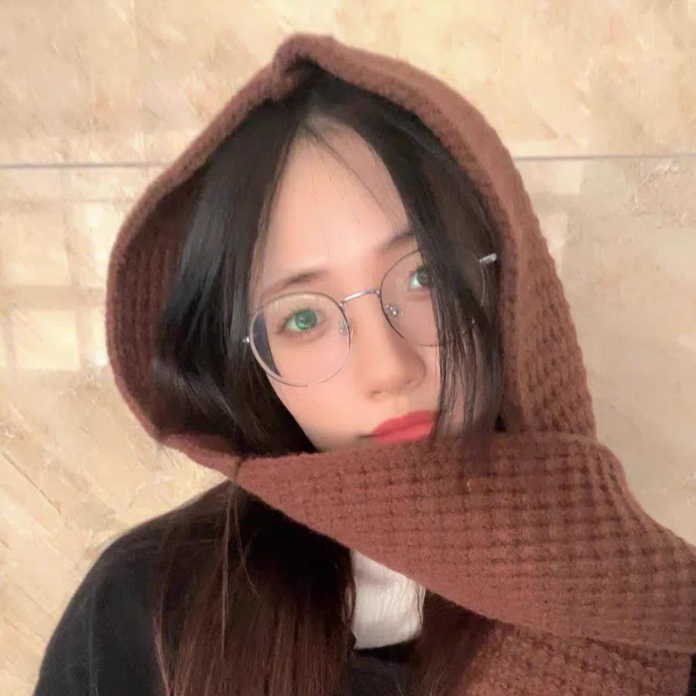 Акриловые волокна Вязаные шапки с капюшоном Треугольный зимний шейный платок Шапка Воротник для шеи Шапки-бини Шапки Работа