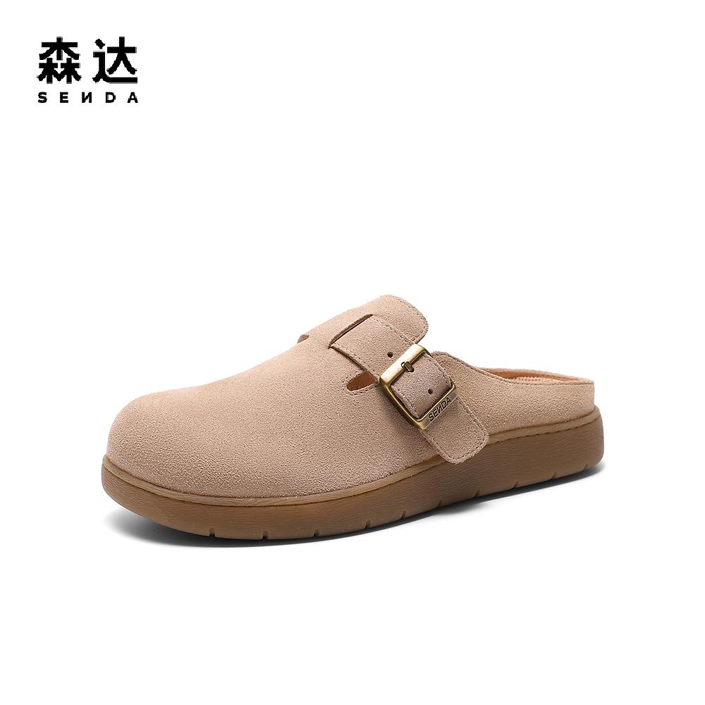 Senda Haken Women's 2025 Summer New Shopping Mall Same Style Casual Sandals 4URB2BH5