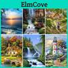 Diy 5d Diamond Painting Scenic Full Round Mosaic Landscape Diamond Embroidery Cross Stitch Resin Wall Sticker Home Decor
