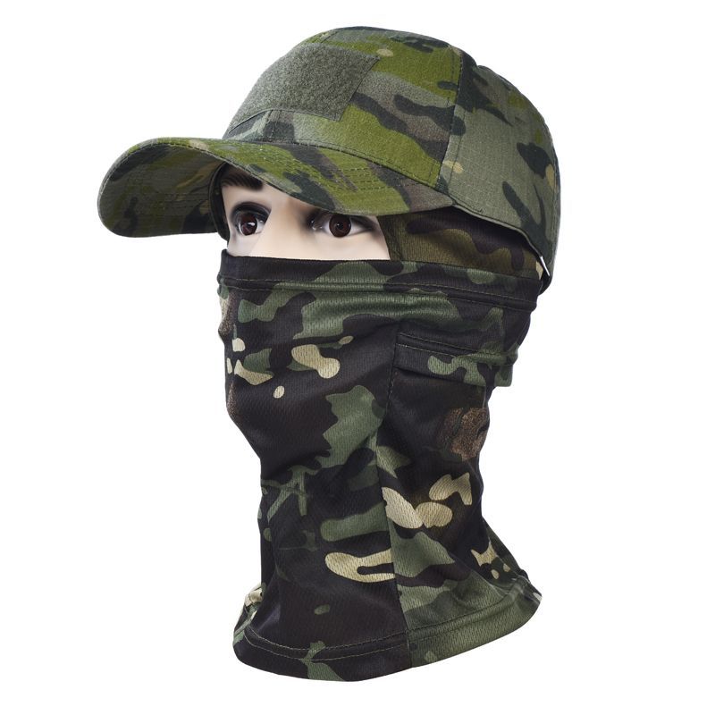Спортивная кепка, камуфляжная бейсболка, маска, костюм для альпинизма, кемпинга, рыбалки, солнцезащитный крем, ветрозащитный дышащий солнцезащитный козырек, быстросохнущий