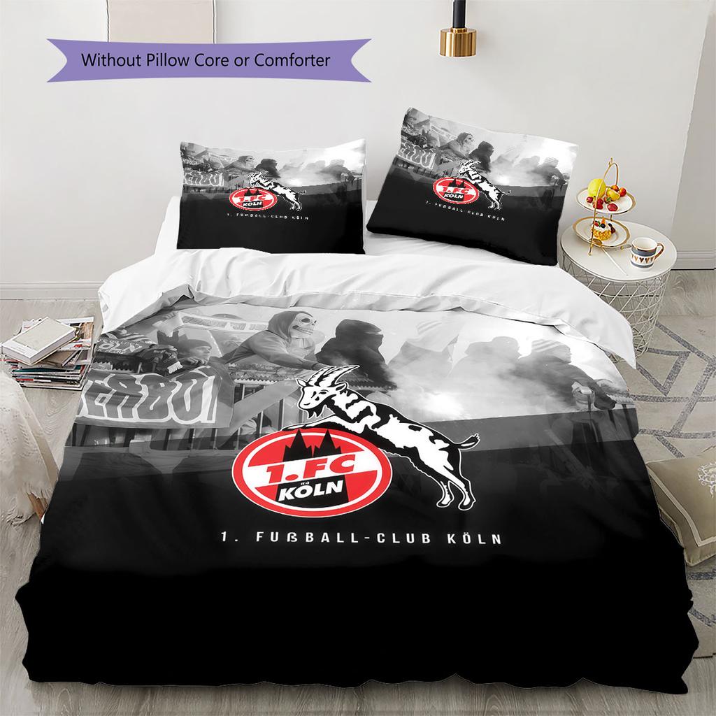Köln Bedding Quilt Set Quilt Cover Pillowcase Home Decoration Birthday Gift (1 * duvet cover + 2 * pillowcase, without core)