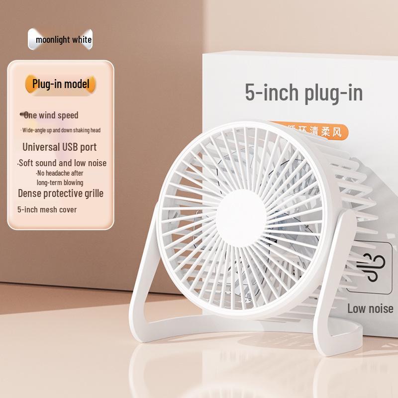 Compact USB Mini Desk Fan - Available in 5, 6, or 8 inches for Office, Student, or Home Use.