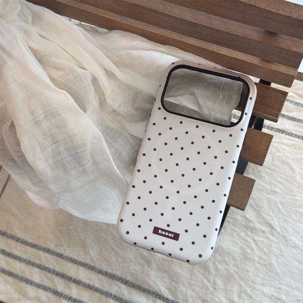 Матовый чехол с точками для iPhone 14/13/Apple 17/16/15 PROMAX, противоударный
