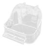 Hanging Cage Accessories Plastic Pet Shower Parrot Bathtub Bird Bath Cage Birdbath Bathing Box