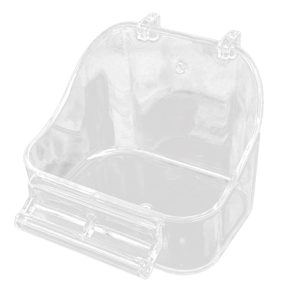 Hanging Cage Accessories Plastic Pet Shower Parrot Bathtub Bird Bath Cage Birdbath Bathing Box
