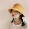 Hat female summer tide versatile bucket hat sun protection spring and autumn round face wide brim Internet celebrity ins male visor