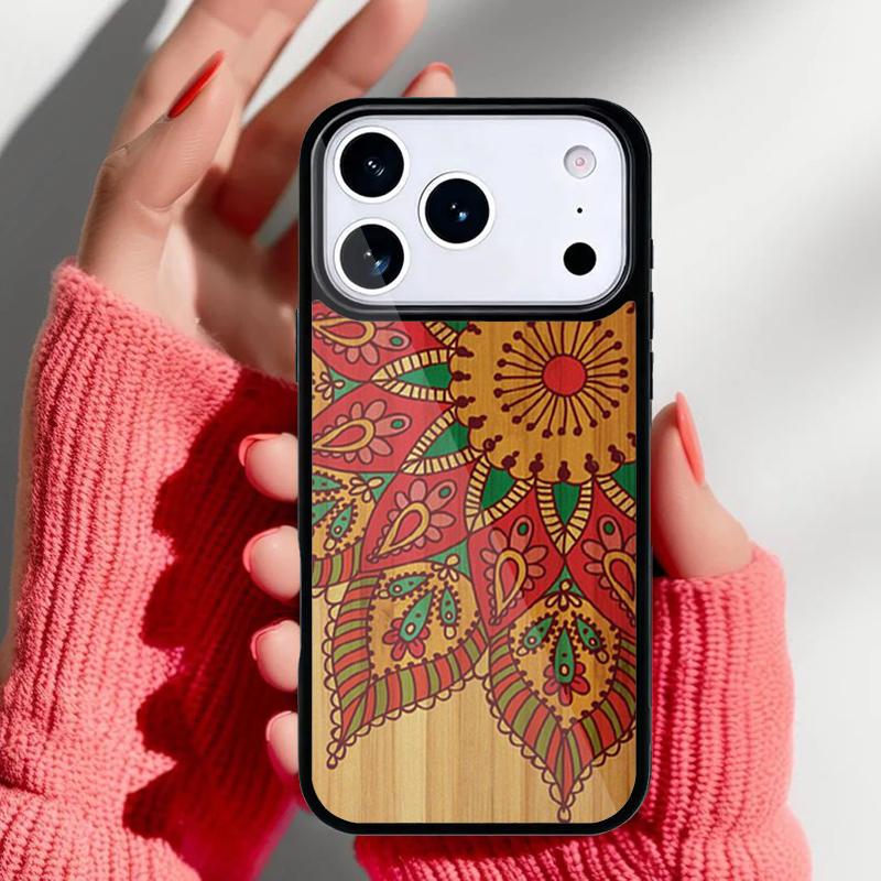 Чехол для телефона с рисунком из натурального бамбука для iPhone 17 Air 16e 15 14 13 Pro Max Задняя крышка для 12 11 Pro Coque